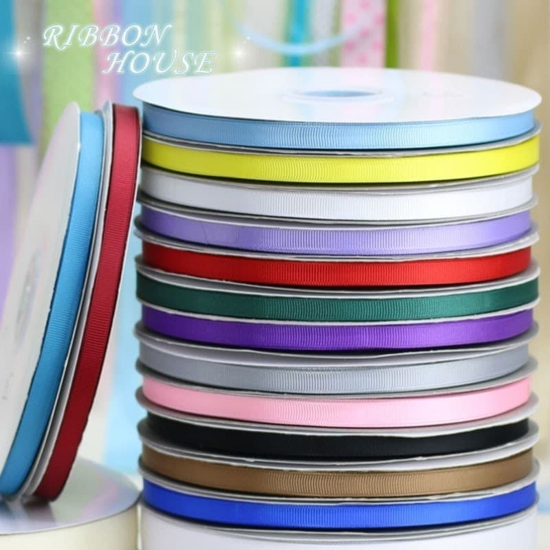 (100หลา/ม้วน) กว้าง 1 ซม.ริบบิ้นที่มีสีสันใช้สําหรับเค้กกล่องของขวัญบรรจุภัณฑ์โบว์ทําตกแต่งงานแต่งงาน - รูปที่ 1