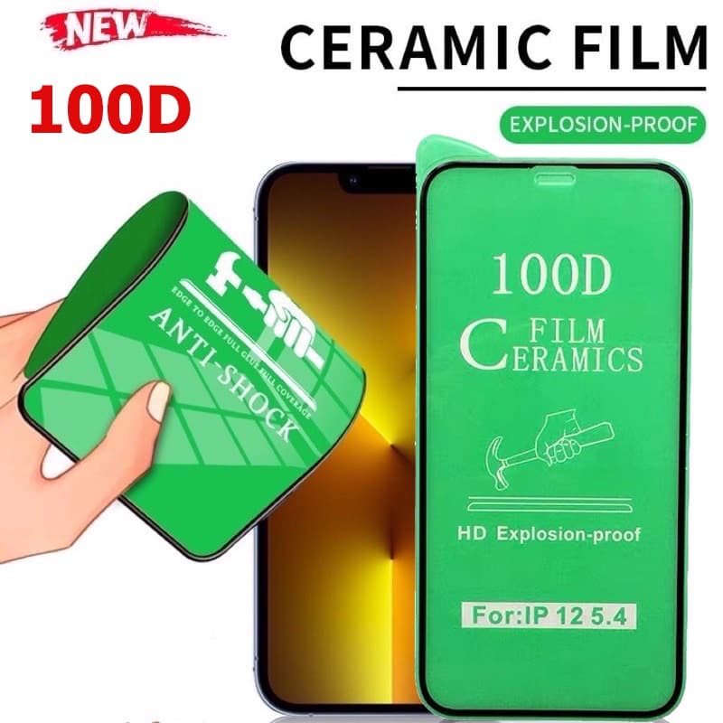 ฟิล์มเซรามิกตกไม่แตก กันรอยหน้าจอceramic สำหรับ For iPhone 16 14 15 13 12 11 Pro Max 6 7 8 Plus X XS MAX XR 15 PRO MAX - รูปที่ 1