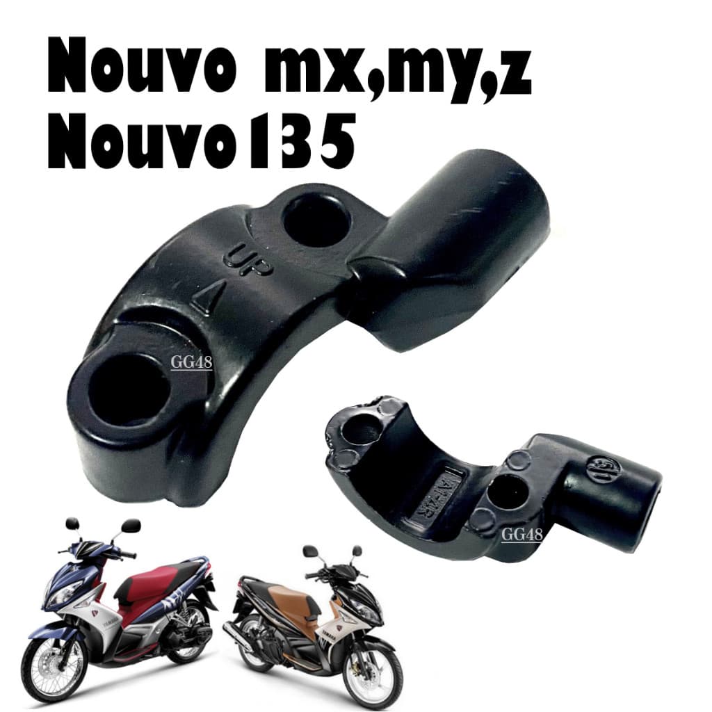 หูกระจก ข้างขวา Yamaha Nouvo Nouvo-mx Nouvo135 ปะกับหูกระจก หูยึดกระจก นูวโว ราคา1ชิ้น - รูปที่ 1
