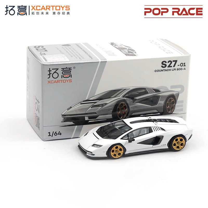 Xcartoys x POP RACE 1:64 Lambo LPI800-4 รถโมเดลDiecast สีขาว - รูปที่ 1