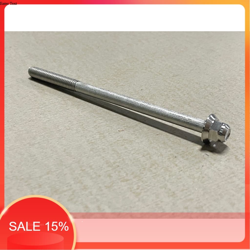 น็อตเลสหัวทรงถ้วย หัวสนาม ขนาดM6*100,M6*110 - รูปที่ 1
