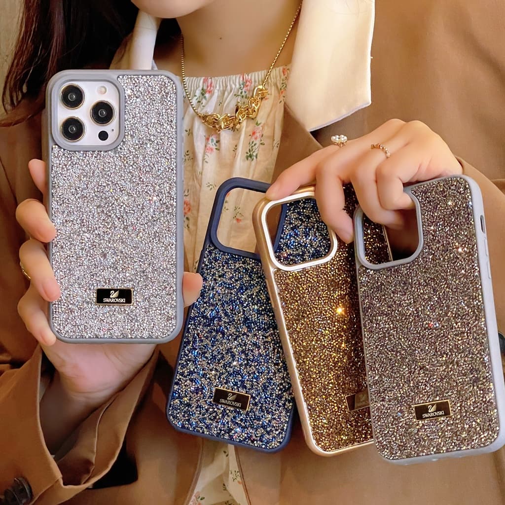 สําหรับ iphone 17 17Air 16promax 15 14 13 12 Pro Max 14pro 15pro Stylish Grey Girl Diamond รวมทุกอย่างเคสโทรศัพท์เปลือกแข็ง - รูปที่ 1