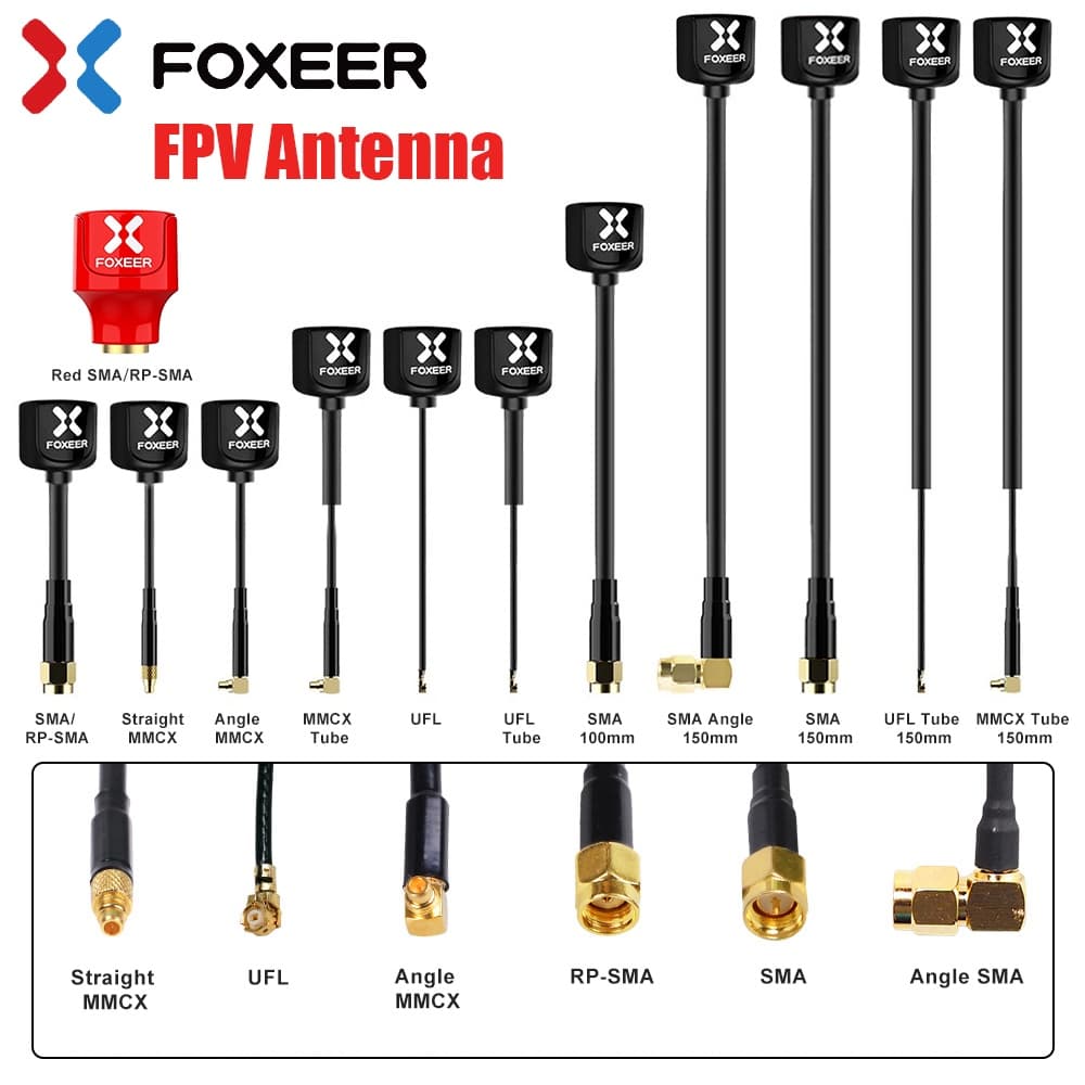 Foxeer FPV เสาอากาศอมยิ้ม 4 V4 5.8G 2.6dBi LHCP RHCP 2 ชิ้น - รูปที่ 1