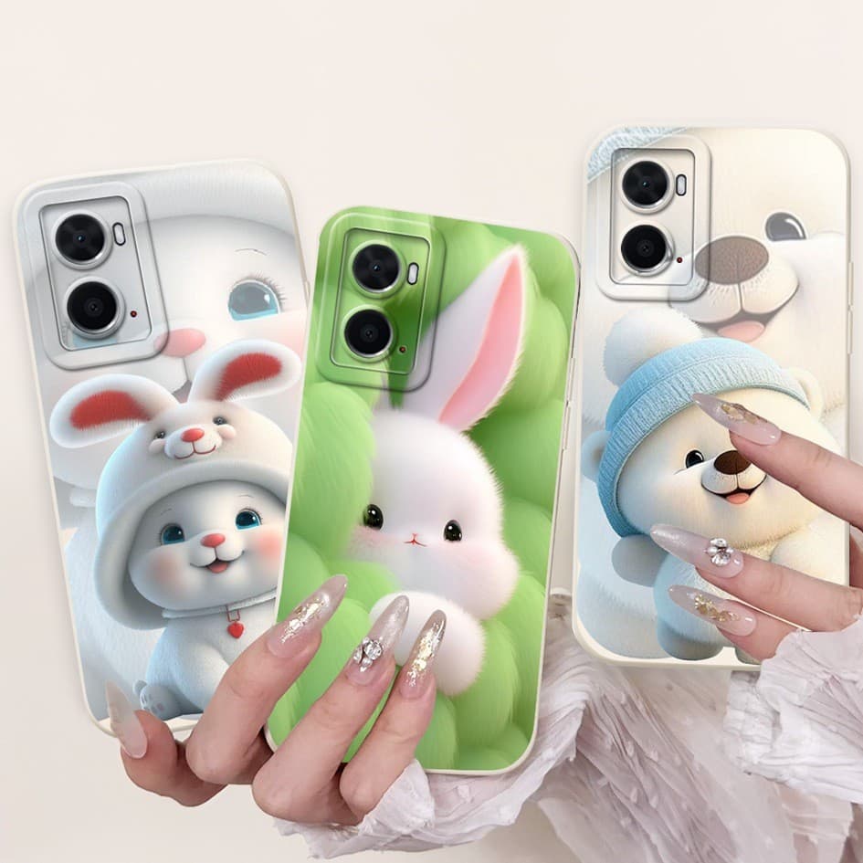สําหรับ Oppo A36 4G / A76 4G / A96 4G กรณีน่ารักการ์ตูนแมวซิลิโคนนุ่มโทรศัพท์ปกหลังสําหรับ Oppo A76 A96 4G CPH2375 CPH2333 ปลอก - รูปที่ 1