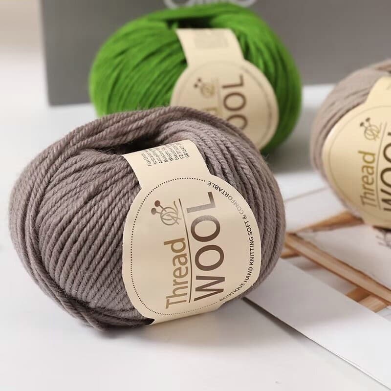 50กรัม/ม้วนอบอุ่น70%เส้นด้ายขนสัตว์เส้นด้ายหนา ทําเอง มือถักโครเชต์ผ้าพันคอเสื้อผ้าเส้นด้ายเสื้อผ้าหมวกเสื้อกันหนาว - รูปที่ 1