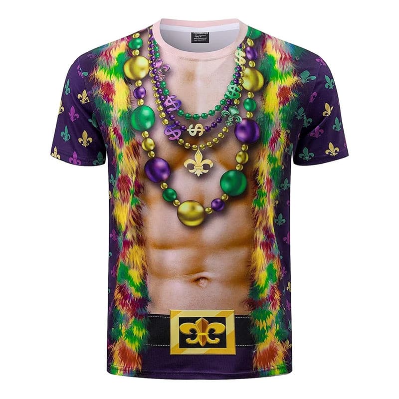 Carnival ตลกเสื้อยืดผู้ชายเสื้อผ้า Crewneck แขนสั้น T เสื้อเซ็กซี่กล้ามเนื้อปลอมพิมพ์ Pop เทศกาลเพลง 2025 แฟชั่น Tee Top - รูปที่ 1