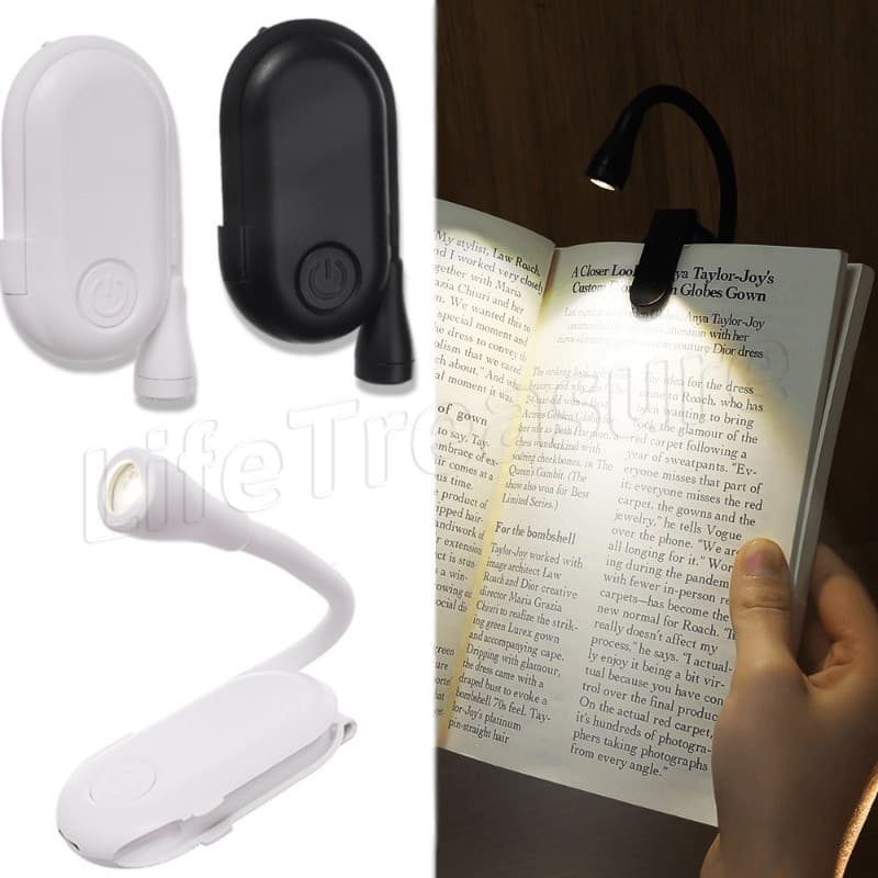 [ Featured ] โคมไฟกลางคืน แบบคลิปหนีบหนังสือ แบบพกพา ปรับได้ ถนอมสายตา สําหรับเด็ก - USB 360° โคมไฟตั้งโต๊ะ - โคมไฟคั่นหนังสือ ขนาดเล็ก - ไฟอ่านหนังสือ LED - รูปที่ 1
