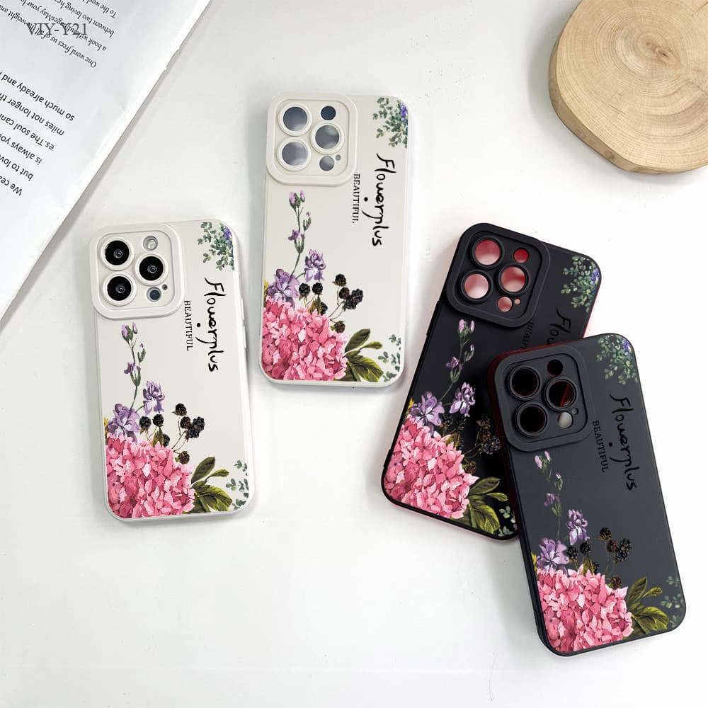 VIVO Y21 Y33S Y33T Y15S Y50 Y20 Y20S Y12S Y12A Y17 Y15 Y12 Y16 Y19 Y91C V25 V23 V23E V20 Pro 5G เคสวีโว่ ดอกไม้สด - รูปที่ 1