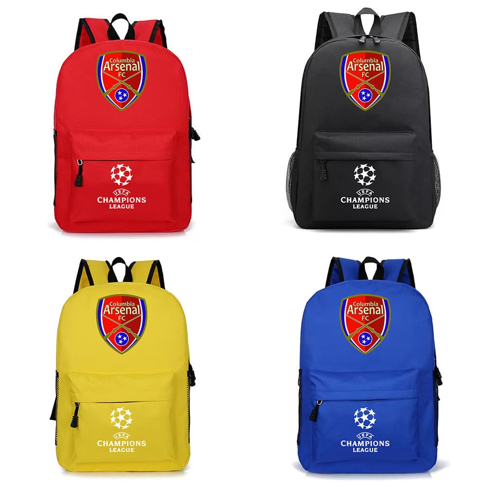 Mingyuan Premier League Arsenal FCdesign 2 กระเป๋าเป้สะพายหลังสําหรับเด็ก Polychrome นักเรียนความจุขนาดใหญ่ Breathable การพิมพ์กระเป๋าแฟชั่น - รูปที่ 1