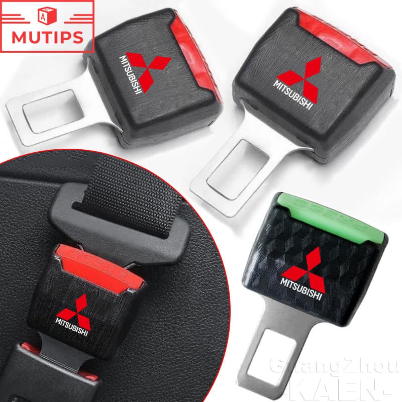 Mitsubishi หัวเข็มขัดนิรภัย สำหรับรถยนต์ ส่วนขยาย หัวเสียบเข็มขัดนิรภัย สําหรับตกแต่งภายในรถยนต์ สําหรับ Xpander Cross Triton Grandis Attrage Mirage Outlander Xforce Pajero Sport ASX - รูปที่ 1