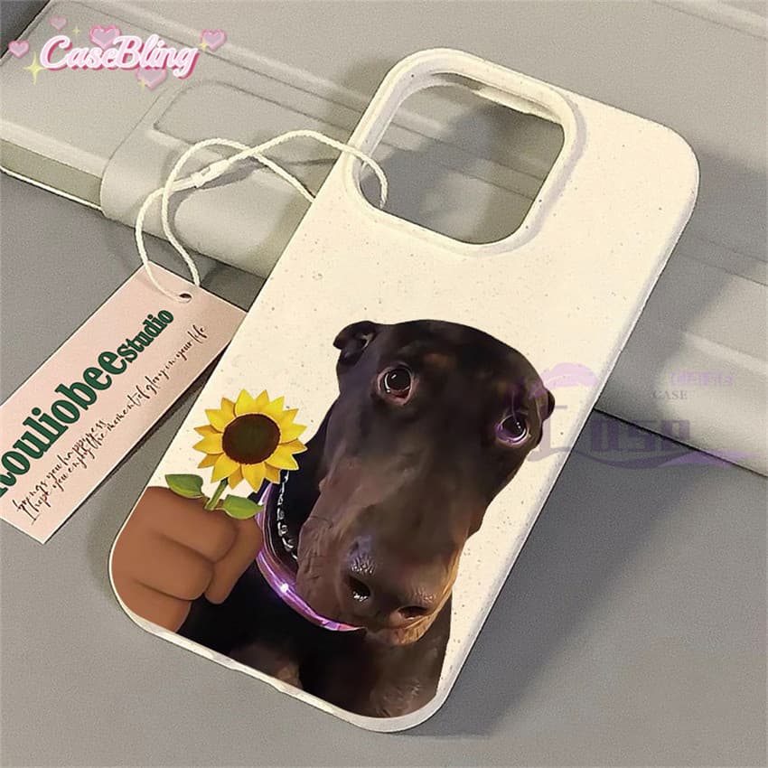 CaseBling ตลก Doggy Phone Case for Vivo Y17s Y20 Y12s Y12A Y21 Y21T Y33T Y02 Y15s Y16 Y17 Y12 Y36 Y50 Y91 Y93 Y95 - รูปที่ 1