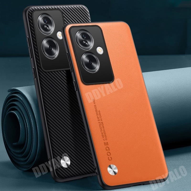 เคสหรูหราสําหรับ OPPO A79 A77 A77s A78 5G 4G กันกระแทกหรูหรา Matte PU หนังธุรกิจกรณี - รูปที่ 1