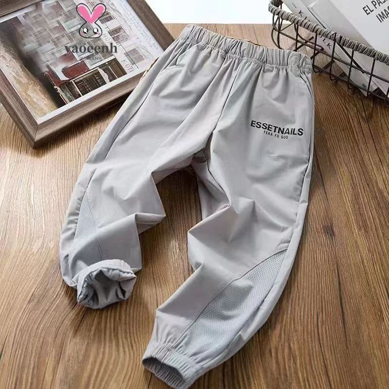 【YAOEENH】พร้อมส่ง กางเกงขายาวลําลอง ผ้าเรยอน แบบบาง ระบายอากาศ แห้งเร็ว ขนาด 110-170 ซม. แฟชั่นฤดูร้อน สําหรับเด็กผู้ชาย และเด็กผู้หญิง - รูปที่ 1