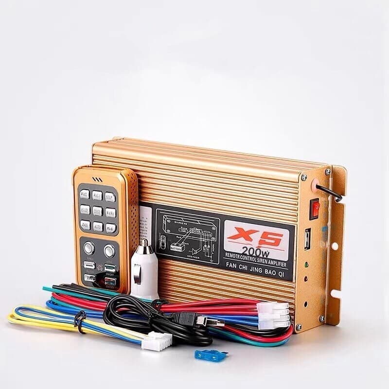 กล่องเสียง X5 200W siren เสียงไซเรน กู้ภัย 12V - รูปที่ 1