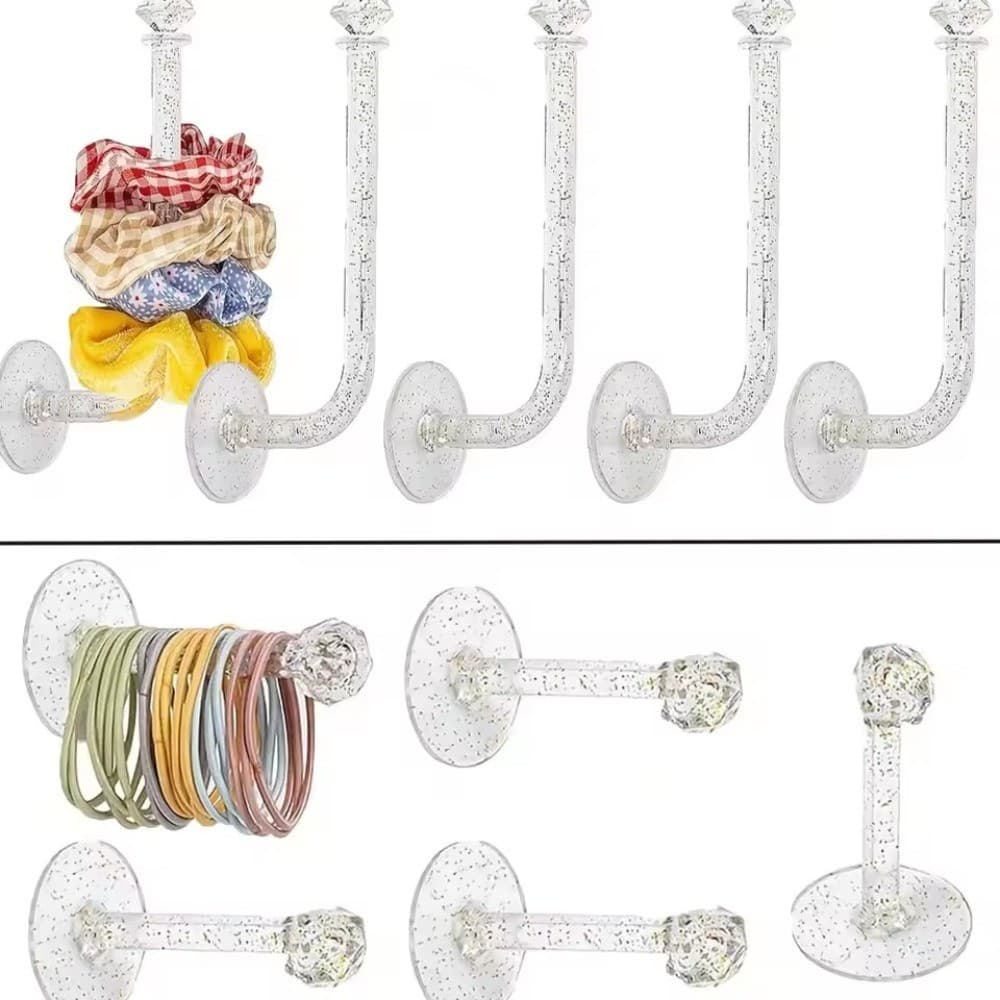 ชั้นวางแสดงแถบคาดศีรษะอะคริลิคความจุขนาดใหญ่ - Scrunchie Organizer Stand Holder ชั้นเก็บของสําหรับ Headbands - รูปที่ 1