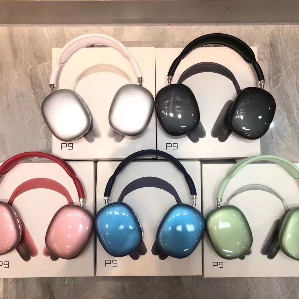​**☽☾หูฟังบลูทูธ Huaqiangbei P9 แบบครอบหู สำหรับเล่นเกม-นักเรียน เสียงเบสหนัก-ตัดเสียงรบกวน ใช้ง่าย เหมาะกับ Apple**​ - รูปที่ 1