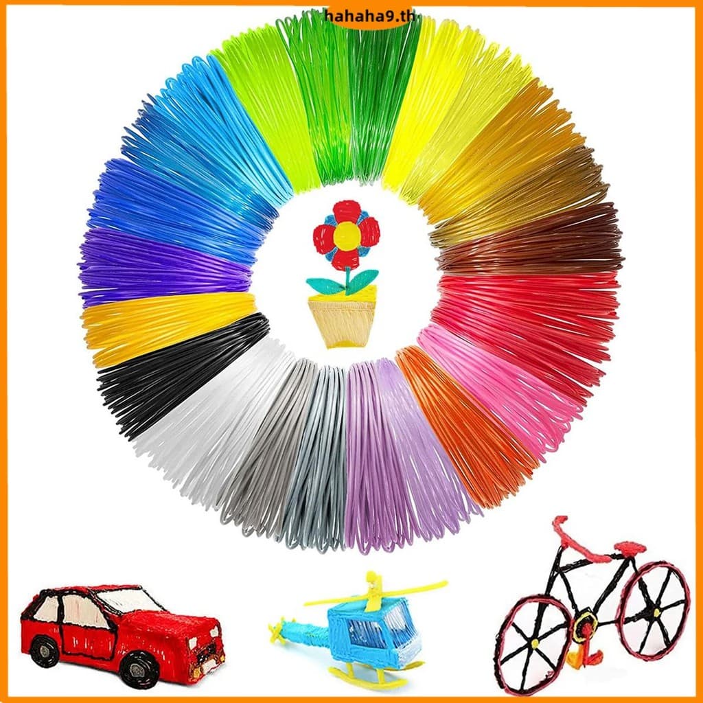 30 ชิ้น 3D ปากกา Filament 1.75 มิลลิเมตร 3D การพิมพ์ปากกาเติม 30 สี PLA 3D ปากกา Filament เติมแต่ละสี 16.4 ฟุตสําหรับ 3D ปากกาและ 3D เครื่องพิมพ์ SHOPTKC5310 - รูปที่ 1