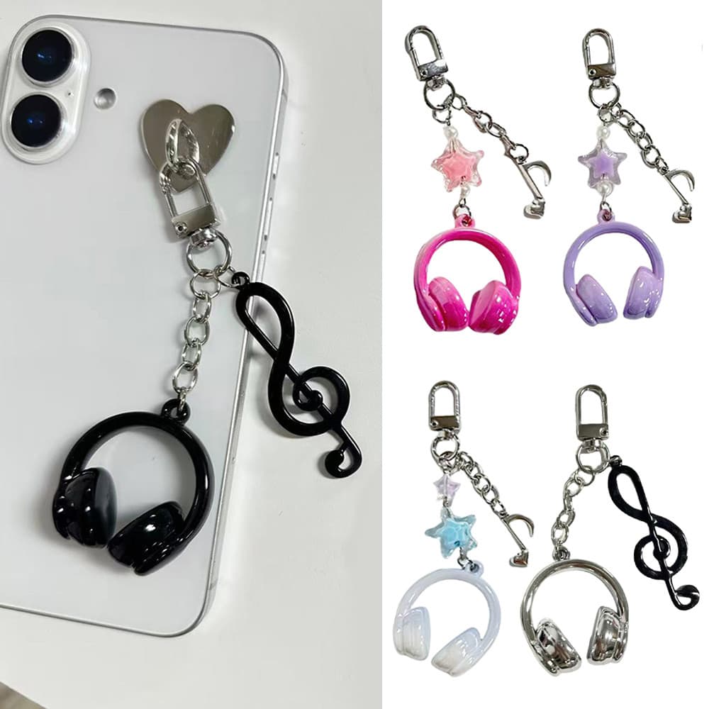 หูฟัง Charms กระเป๋าเป้สะพายหลังจี้อุปกรณ์เสริมสายรัด DIY สาวสร้างสรรค์หลากสีของขวัญน่ารัก Y2K - รูปที่ 1