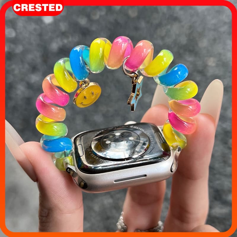 สายรัด TPU ยืดหยุ่น for Smartwatch Apple Watch Ultra/SE 3 2 49 42 40 44 46 38 41 45มม. IWatch Series 11 10 9 8 7 6 5 4 - รูปที่ 1