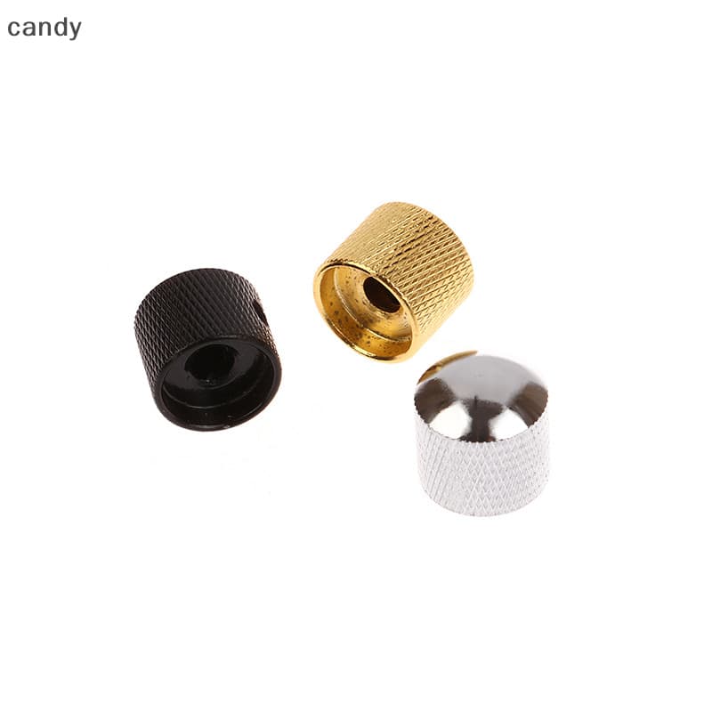 Ndy 1 PC โลหะไฟฟ้าเบสกีตาร์โทนปริมาณลูกบิด Potentiometer หมวกกีตาร์อะไหล่ Push Knob พร้อมรูกีตาร์อุปกรณ์เสริม N - รูปที่ 1