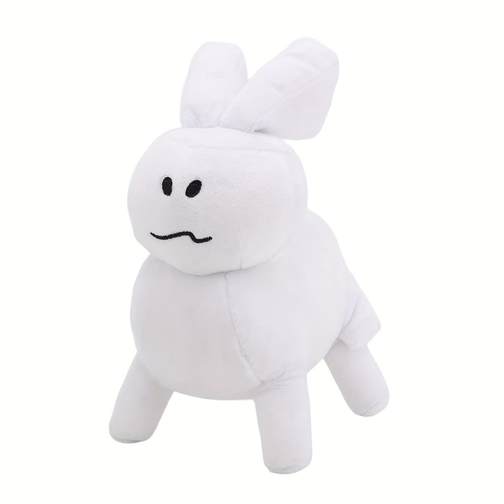 Forsaken Gobby Plush Toy - Soft Kawaii ตุ๊กตาสัตว์สีขาวตาสีดํา & ปาก, ของขวัญสะสมน่ารักสําหรับแฟนๆ, ตกแต่งบ้าน, หรือของขวัญสําหรับนักสะสม - รูปที่ 1