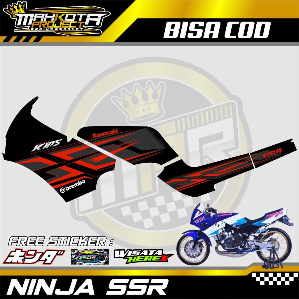 Ninja Ssr Variation Striping / Kawasaki Ninja Ssr Motorcycle List Sticker - รูปที่ 1