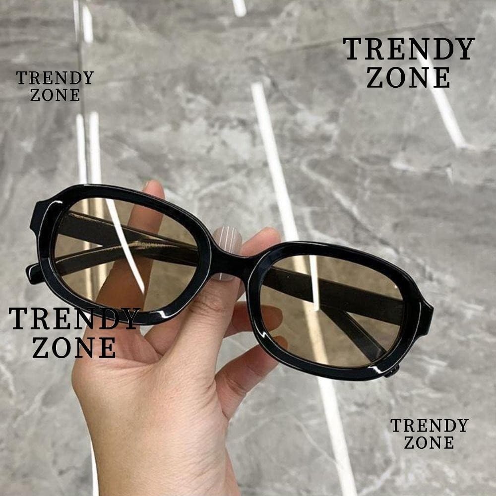 TRENDYZONE แว่นตากันแดดกลางแจ้ง, Travel UV400 ป้องกัน Retro แว่นตากันแดด, แว่นตาเกาหลี Sun-Protective สีดํา Shades แว่นตาสําหรับผู้หญิง Man - รูปที่ 1