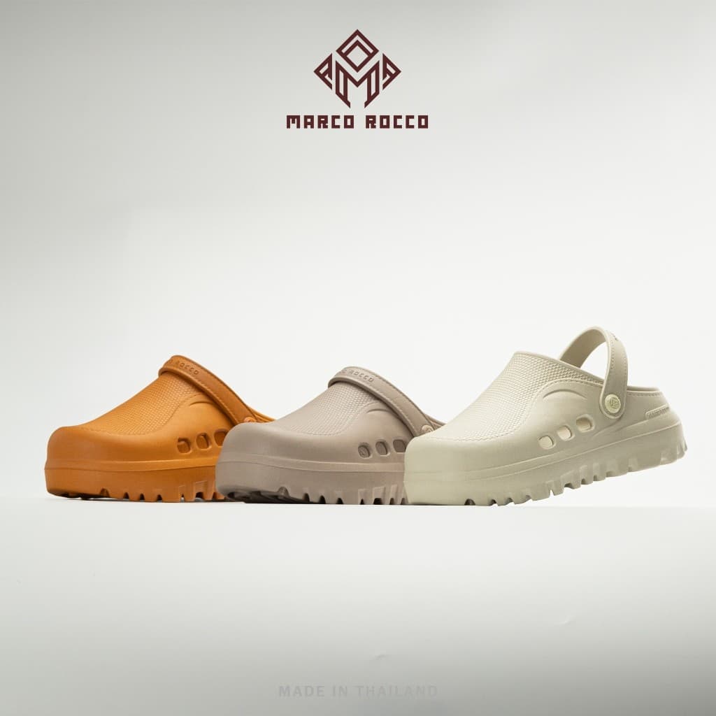 Marco Rocco รุ่น MR8028 สินค้าใหม่ รองเท้าเปิดส้น รองเท้าลำลองผู้ชาย ผู้หญิง ดีไซน์ 2IN1 มีสายรัดส้น กันลื่น แฟชั่น EVA - รูปที่ 1