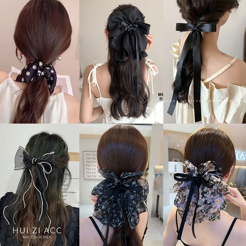 แฟชั่นเกาหลีริบบิ้นโบว์กิ๊บผู้หญิงฉลามคลิปอุปกรณ์ผม - รูปที่ 1