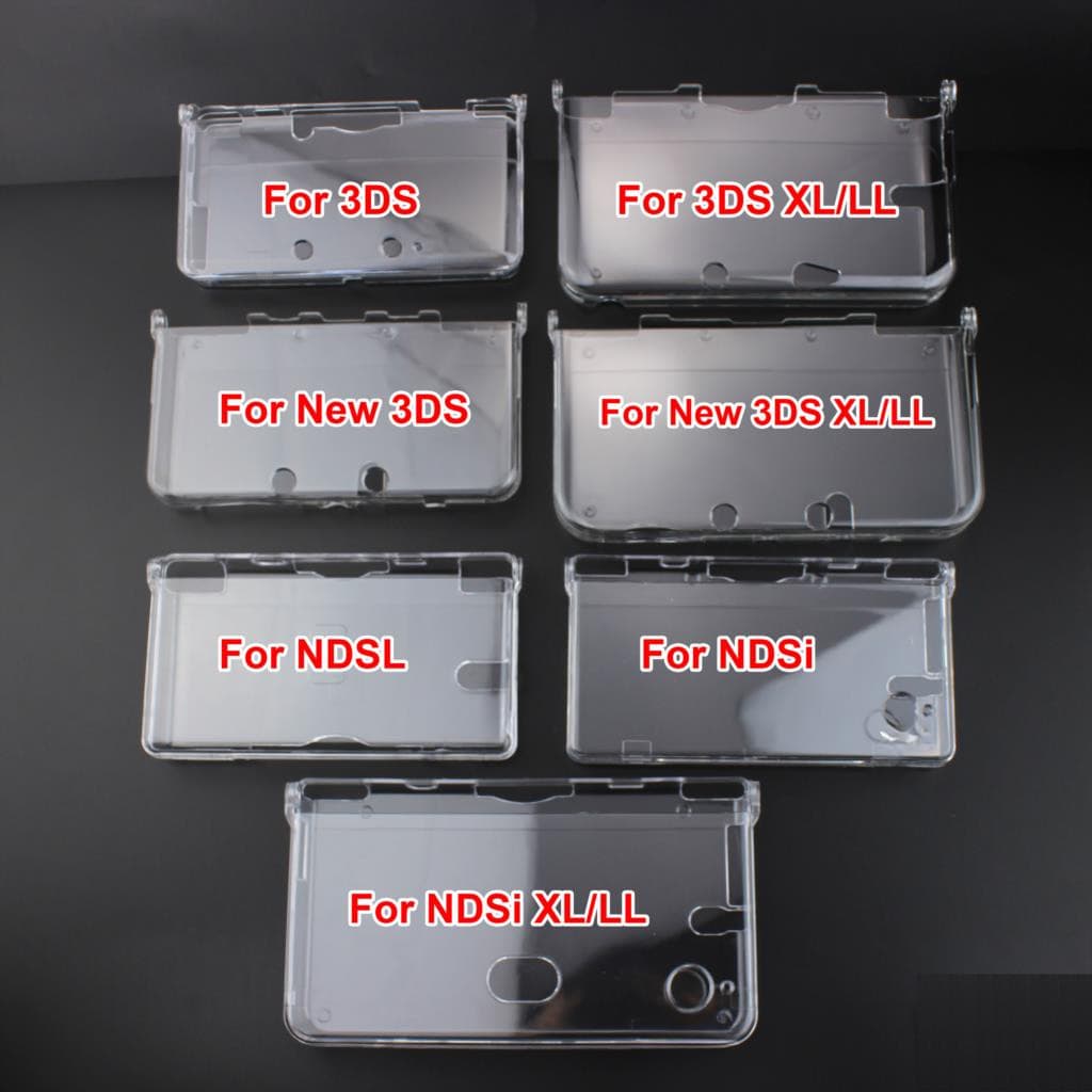 1pcs เปลี่ยนพลาสติกคริสตัลใสป้องกัน Hard Shell ผิวสําหรับ Nintendo GBA SP NDSL DSI NDSi XL 3DS XL ใหม่ 3DS XL LL คอนโซล - รูปที่ 1
