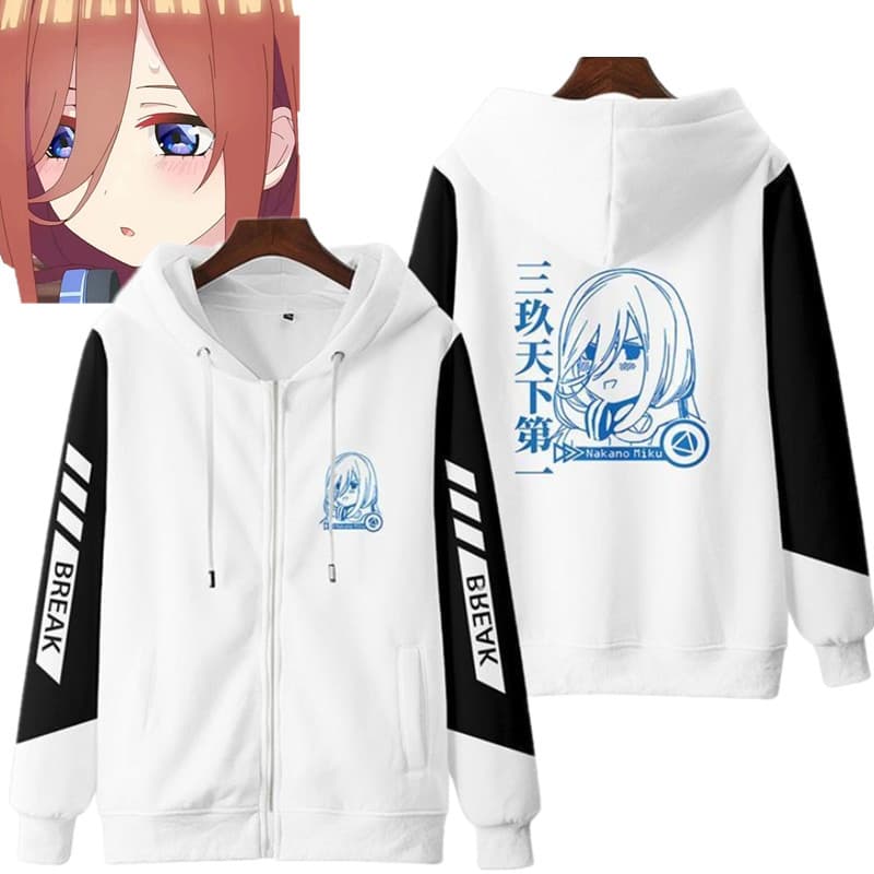 3d Hoodies Quintessential Quintuplets คอสเพลย์ Hoodie อะนิเมะ Cool พิมพ์เสื้อกันหนาว Nakano Miku วอร์มสําหรับผู้ชายและผู้หญิง - รูปที่ 1
