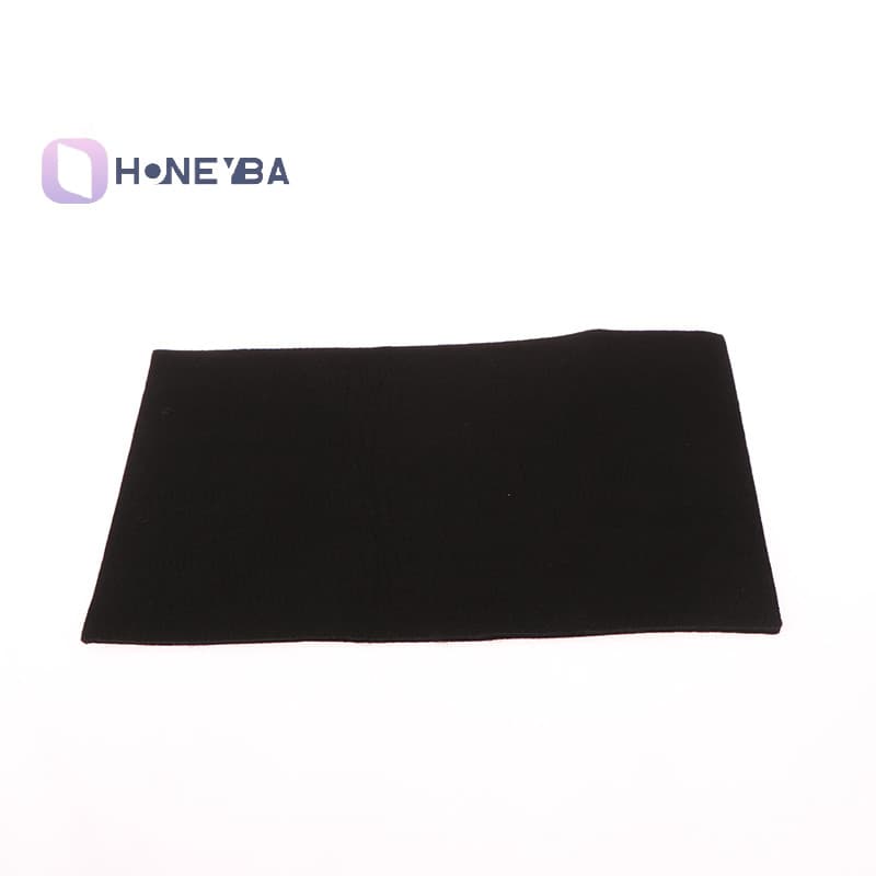 <Honeyby> 300*200mm อุณหภูมิสูงทนทาน Graphite Felt สีดําเชื่อมผ้าห่มป้องกันไฟฉายโล่แพ็คคาร์บอนไฟเบอร์แผ่นป้องกัน Nice - รูปที่ 1