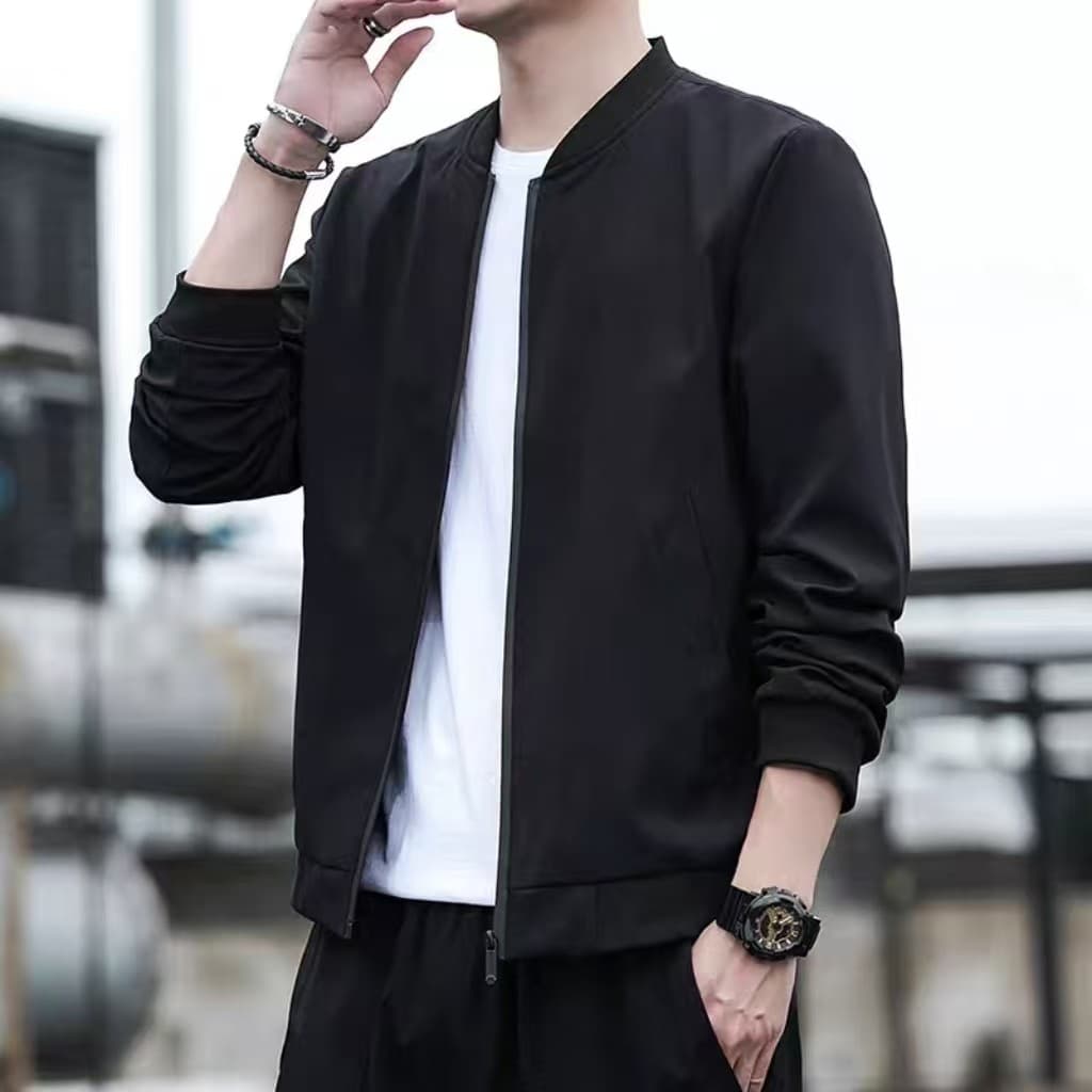 น้ําหนักเบาแจ็คเก็ตเที่ยวบินสบายๆคลาสสิกออกแบบที่เรียบง่ายแจ็คเก็ตฤดูใบไม้ร่วงฤดูหนาวต้องมีทุกการแข่งขันแฟชั่นสวมใส่ด้านนอกเดียวสินค้า ยู นิสซ์ ฤดูใบไม้ร่วงฤดูหนาวอินเ - รูปที่ 1