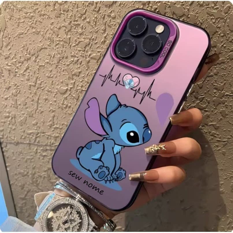 Realme Note 50 Note 60 60x C75 C65 C61 C63 C67 C55 Custom ชื่อกรณี Disney Stitch Case ทนทานกันกระแทก - รูปที่ 1