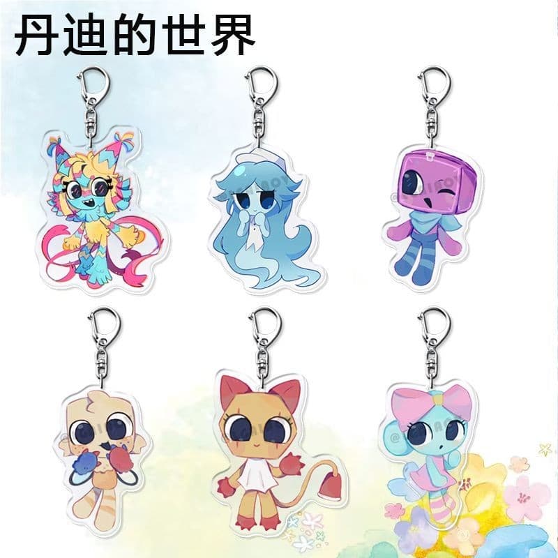 โลกของ Dandy อะนิเมะ KeyChain การ์ตูนเกม Kawaii ผู้ชายพวงกุญแจสําหรับผู้หญิงแฟชั่น Creative รูปอะคริลิคพวงกุญแจจี้ของขวัญ - รูปที่ 1