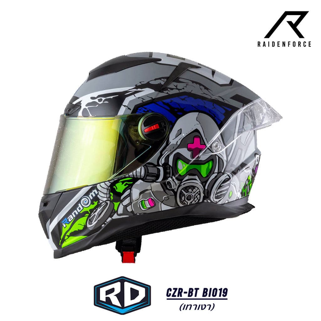 หมวกกันน็อค Random CZ-R BT 1 Bio19 เทาเงา - รูปที่ 1