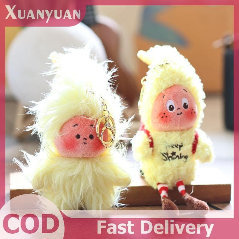 XUAN ตุ๊กตาการ์ตูนน่ารัก 1 ชิ้น พวงกุญแจตุ๊กตาคนแบบสตาร์ พร้อมอุปกรณ์ทำเองสำหรับของขวัญและของสะสม - รูปที่ 1
