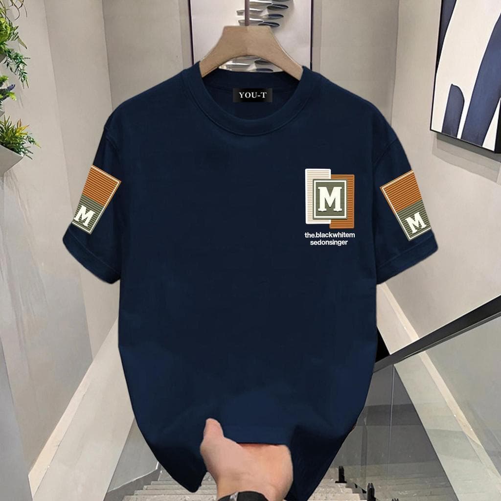 T42.SHOP?เสื้อแฟชั่น เสื้อยืด oversize ผ้าฝ้าย100% แนวสตรีท ไม่ต้องรีดผ้า สวมใส่สบาย ผ้านิ่ม  ลาย  "M Cuff" - รูปที่ 1