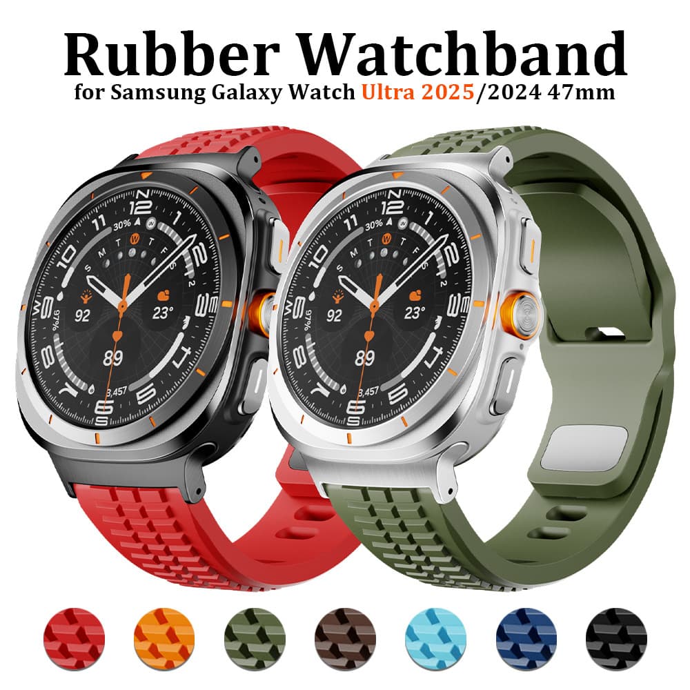 ยางรัดสําหรับ Samsung Galaxy Watch Ultra 2025 สายซิลิโคนธุรกิจสําหรับ Galaxy Watch Ultra 47 มม.สร้อยข้อมือ - รูปที่ 1