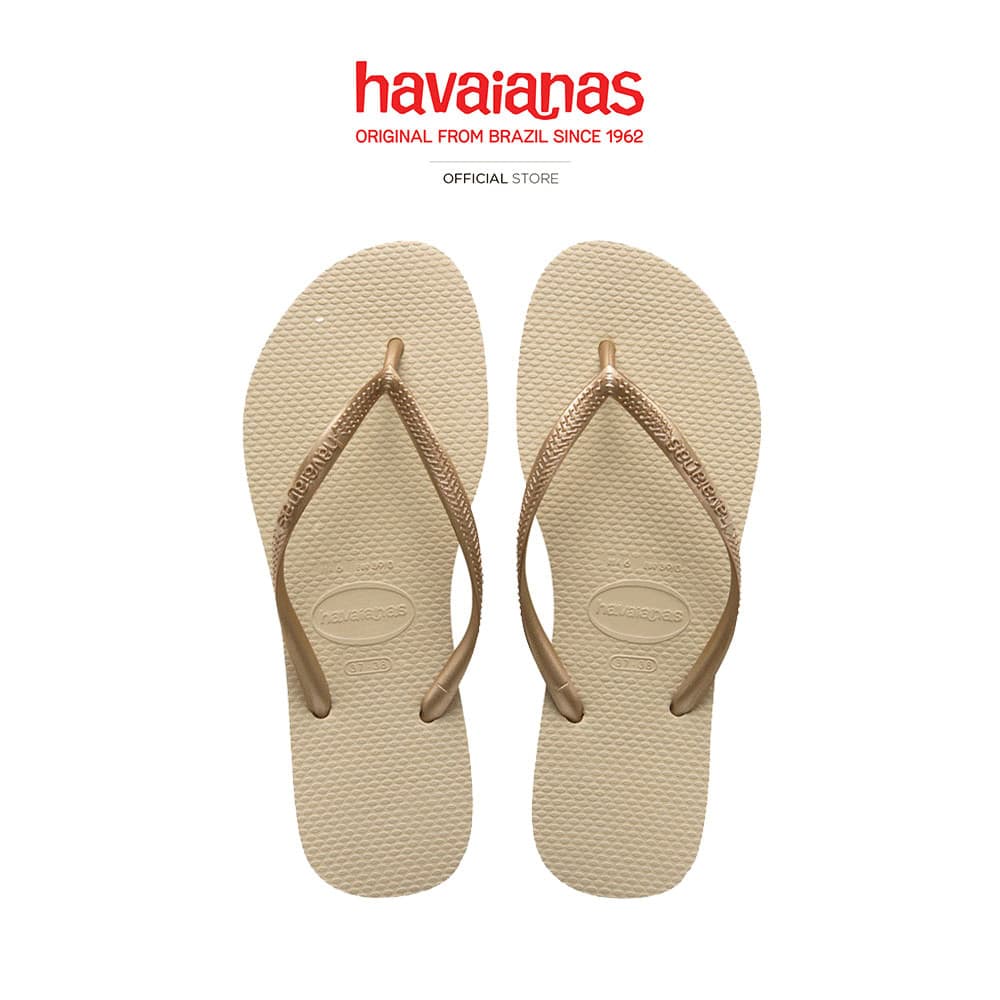 HAVAIANAS รองเท้าแตะ Slim Flip Flops CREAM 40000302719F_C2CMGD - รูปที่ 1