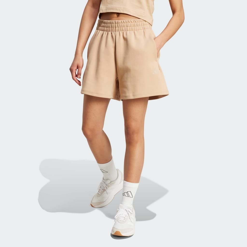 adidas Lifestyle Future Icons Small Logo Shorts Women Brown JX0448 - รูปที่ 1