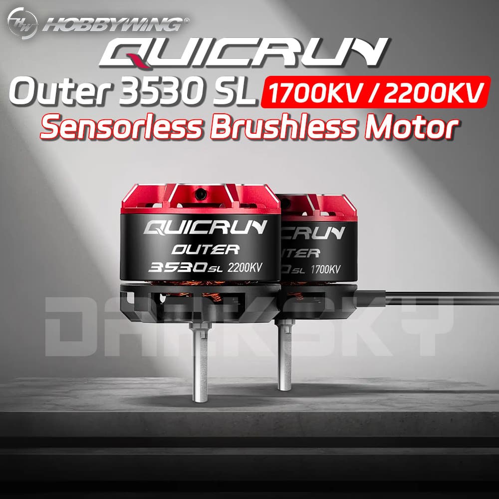HOBBYWING QuicRun ด้านนอก 3530 Sensorless มอเตอร์ไร้แปรง 1700KV 2200KV สําหรับ 1/10 1/12 RC รุ่นรถ Crawler อุปกรณ์เสริม - รูปที่ 1