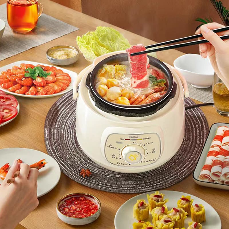 Luby/Luby Adi Cooker หม้อหุงข้าวไฟฟ้าขนาดเล็ก 1-2 คน L Mini หม้อหุงข้าวไฟฟ้าเดี่ยวในครัวเรือนขนาดเล็ก - รูปที่ 1