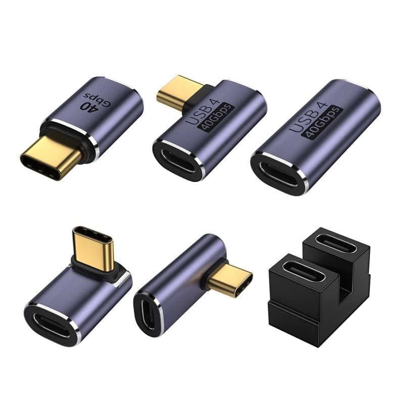อะแดปเตอร์แปลงข้อมูล Type C ตัวผู้ เป็นตัวเมีย 8K PD100W 40Gbps USB4.0 สําหรับคอมพิวเตอร์ แท็บเล็ต โทรศัพท์ - รูปที่ 1
