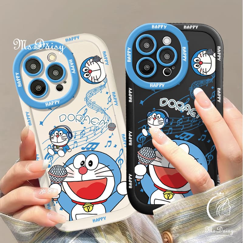เคสโทรศัพท์สําหรับOPPO A3 A3X A1K A3S A5 A9 2020 A12E A7 A5S A12 A12S A15 A15S A17 A17K A18 A35 A38 A33 A53 คาราโอเกะซิลิโคนพัฟน่ารักการ์ตูน - รูปที่ 1