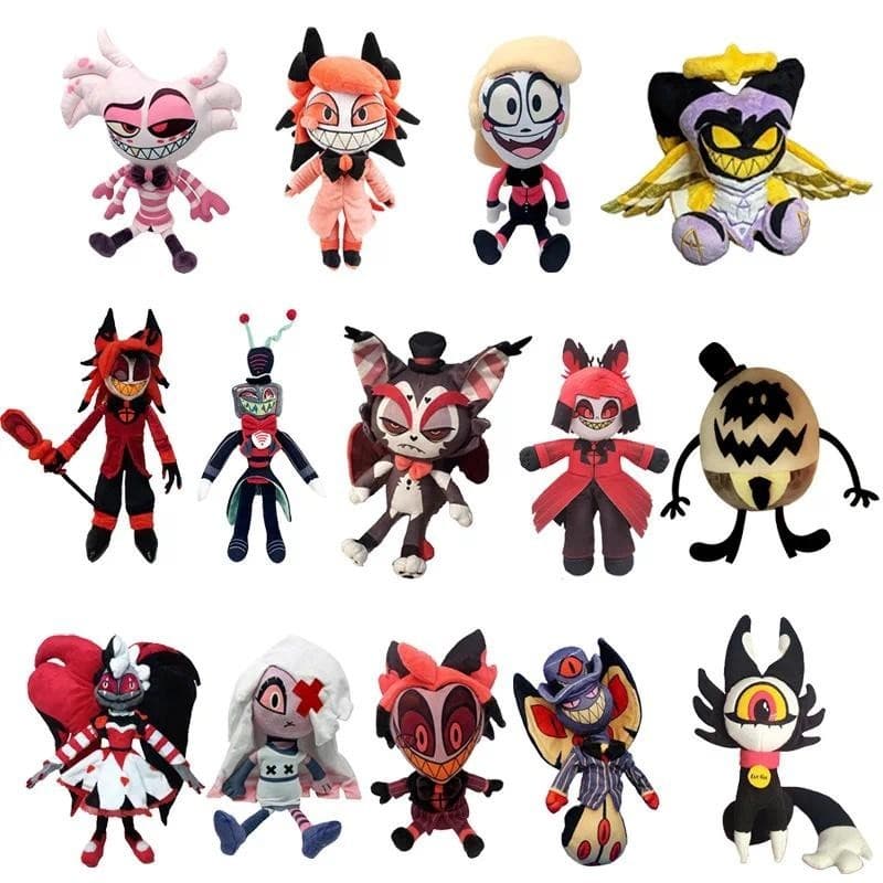 ตุ๊กตา Hazbin hotel โรงแรมของเล ่ นตุ ๊ กตา Charlie Morningstar Alastor Angel Dust ตุ ๊ กตาการ ์ ตูนของขวัญวันเกิดสําหรับเด ็ ก - รูปที่ 1