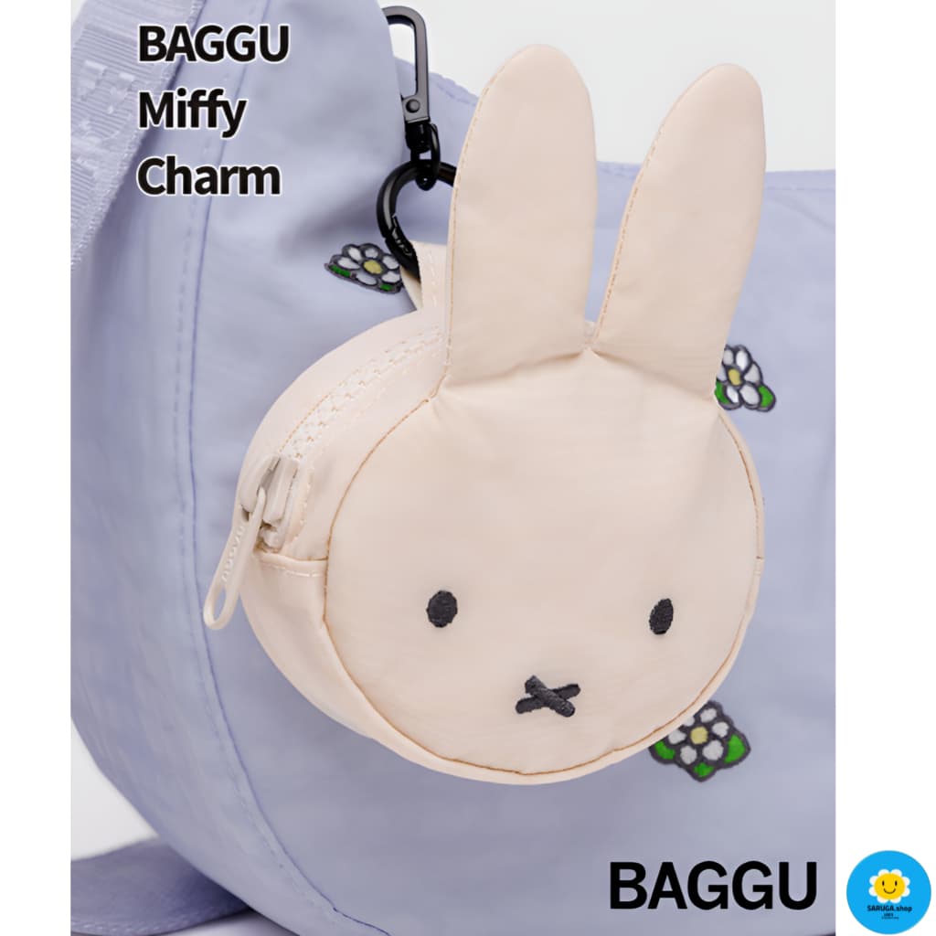 [Baggu] Miffy Charm กุญแจพวงมาลัยและกระเป๋าเก็บของเล็ก, พื้นที่จัดเก็บสำหรับของใช้จำเป็น (บัตร, ลิปสติก, หูฟัง) - รูปที่ 1