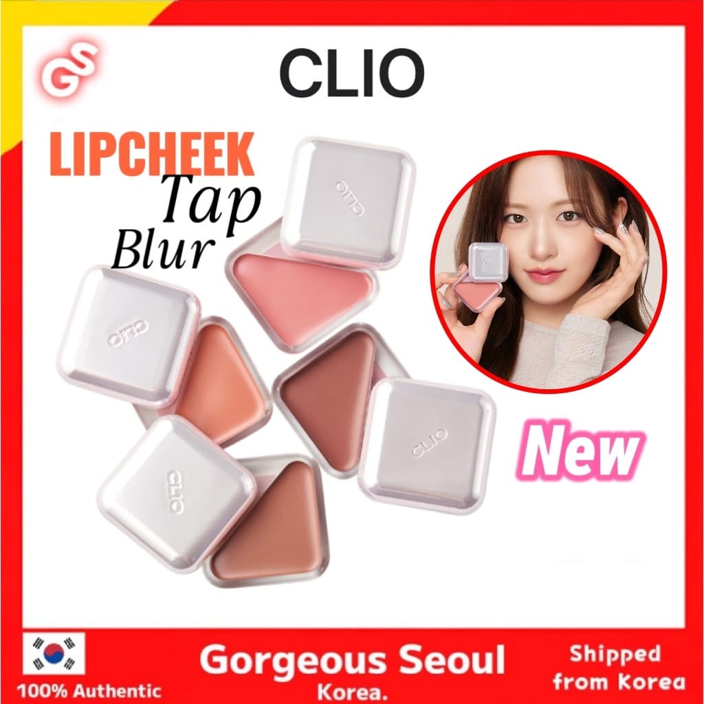 CLIO NEW Essential Lipcheek Tap Blur 4 สี / Essential Lipcheek Tap 8 สี / Baby Tap LIPBRUSH - รูปที่ 1
