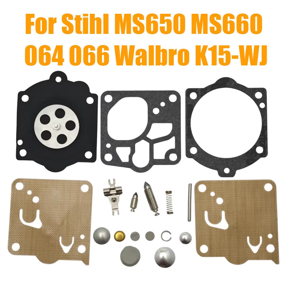 อะไหล่ทดแทนชุดซ่อมคาร์บูเรเตอร์สําหรับ MS650 MS660 064 066 Magnum 065 Chainsaw คาร์บูเรเตอร์ Walbro K15-WJ K15 WJ K15WJ K15WJ - รูปที่ 1