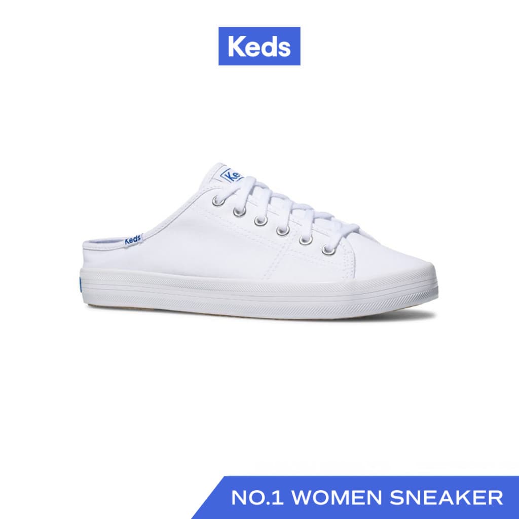 KEDS รองเท้าผ้าใบ เปิดส้น รุ่น KICKSTART MULE CANVAS สีขาว ( WF61986 ) - รูปที่ 1